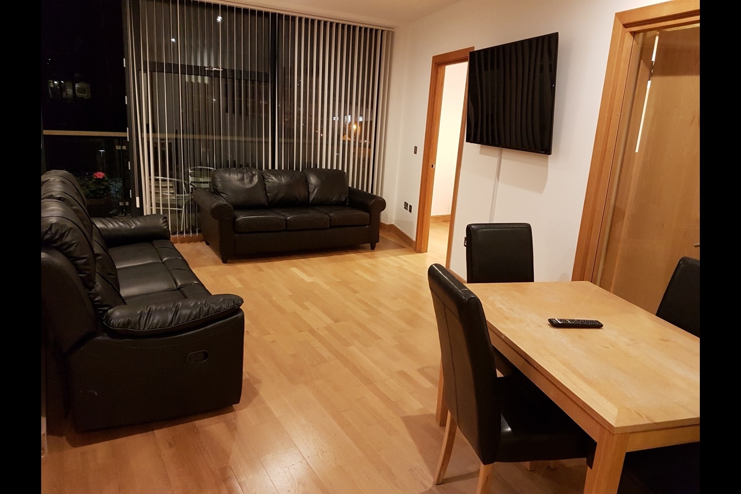 Living area in Flat #1